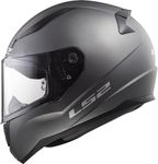 LS2 103531007s Motorcycle Helmets-Rapid Matt, Titanium, Size S