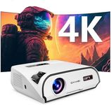 4K Ultra HD Daytime Home Theater Projector High Bright 14300 Lumens Smart Movie Projector HDR Daylight WiFi6 Bluetooth RJ45 LAN Outdoor Gaming Projector Keystone Zoom Outdoor Home Entertainment Work