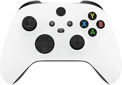eXtremeRate Replacement Shell for Xbox Series X & S Controller - Personalized Upgrade - White Custom Cover Gaming Case Faceplate Cover for Xbox Core Wireless Controller [Controller NOT Included]