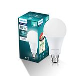 Philips StellarBright High-Beam 18-Watt Base B22 LED Bulb (Crystal White/Cool White, Pack of 1)