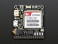 Adafruit FONA 808 - Mini Cellular GSM + GPS Breakout with Antennas