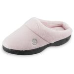 isotoner Women's Classic Hoodback W Memory Foam Slip on Slipper, Peony, Numeric_8_Point_5 9