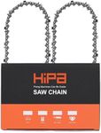 Hipa (2-pack) E70 20 Inch PowerCut Chainsaw Chain for Poulan Pro pp5020av ECHO CS-590 Homelite Tanaka 3/8 pitch .050 gauge 70 DL Chain