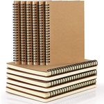 22 Pack Lined Spiral Notebook Journal A5 Ruled Journal Notebook Notepad Sketchbook Hardcover Lined Notebooks Journals for Office School Supplies, 100 Pages/ 50 Sheets, 8.3 x 5.5 Inches