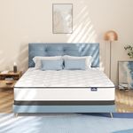 Full Mattress 10 Inch with Innerspring, SEMIELO Hybrid Memory Foam Double Mattress, CertiPUR-US Certified, Sleep Supportive & Pressure Relief, Medium Firm Mattress in a Box