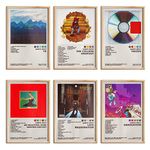 ManRule Kanye West Poster Set of 6 Album Cover Posters 8 by 12 inch Music Posters for Room Aesthetic Canvas Wall Art for Teens Room Decor UNFRAMED (Kanye West)