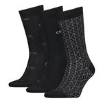 Calvin Klein Men's CLSSC Sock, Black Combo, ONE Size (Pack of 3)