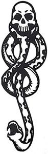 COKOHAPPY 10 Pcs Magic Death Eaters Dark Mark Mamba Snake Temporary Tattoo for Harry Potter Costume Party