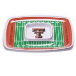 BSI NCAA Texas Tech Red Raiders Melamine Chip and Dip Tray