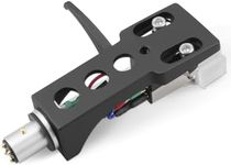 Black Headshell, AT-3600L Magnetic Cartridge Stylus Fit for Technics SL D1, SL D1K, SL D2, SL D202, SL D205, SL D2K, SL D3, SL D303, SL D33, SL D3K, SL D5