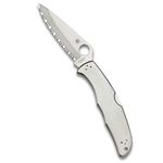 Spyderco Endura 4 Lightweight Spyder Edge Folding Pocket Knife Stainless Steel Outdoor & Hiking Knife (Silver),15.2 x 2.5 x 2.5 cm ; 4.54 g