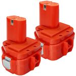 EOHJAR 2 pieces for Makita 12 V 3.6 Ah NI-MH battery replacement battery for Makita 12 V PA12 1220 1222 1233 1234 1235 1235F tool battery