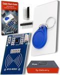 AZDelivery 25 x RFID Kit - MFRC522 Compitabile with RC522 RF IC Card Reader Sensor Module, RFID Chip Key Ring and S50 Card 13.56MHz, Compatible with Arduino and Raspberry Pi including E-Book!