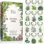 Herb Seeds Set: Herbs Seeds for Planting – 12 Varieties of Herb Plants – Seed Gifts Box with Herb Garden Seeds – Heirloom Seeds Herb Kit by OwnGrown