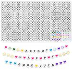 ARTDOT 1400 Pcs Organized Letter Beads for Friendship Bracelet Making Kit, 28 Styles Preppy Alphabet Beads for Jewelery Making Supplies and TS Bracelets Crafts for Teen Girl Gifts