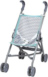 Adora Realistic and Creative Zig Zag Baby Doll Stroller with Fun Design, Adjustable Sun Cover; Doll Accessory Storage and Removable Stroller Seat That fits Dolls up to 18-inches - Small