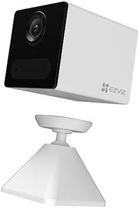 EZVIZ Camara Vigilancia WiFi Interior sin Cables, 1080P Cámara Batería 2000 mAh, Detección de Movimiento Humano PIR, Visión Nocturna Infrarroja, Audio de 2 Vias,Soporta Tarjeta SD hasta 512GB,CB2