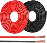 GS Power 16 AWG (True American Wire Ga) CCA Copper Clad Aluminum Primary Wire. 25 ft Red & 25 ft Black Bundle. for Car Audio Speaker Amplifier Remote Hook up Trailer Wiring (Also in 14 & 18 Gauge)