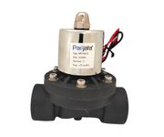 Parijata AC220V Water/Air Normally Closed type copper coil Electric Solenoid Valve Water Air Fuels (1 INCH) Black