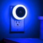 Briignite 2 Pack Blue Night Light, LED Night Light for Kids, Plug in Night Light, Light Sensor Night Lights, Smart Night Light, Hallway Lights, Wall Light, Nightlight for Adult, Blue Light, 0.6W 60LM