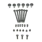 KAISH Whole Set Stainless Steel Tremolo Fine Tuner Screws String Insert Block Saddle Mounting Screws Locking Nut & String Lock Screws for Floyd Rose