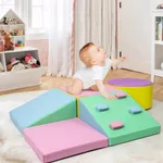 GarveeLife Foam Climbing Blocks for Toddlers, Waterproof Toddler Climbing Toys, Baby Jungle Gym Indoor Lightweight, Easy to Clean Foam Play Gym 5PCS