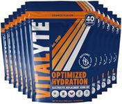 Vitalyte Electrolyte Powder Drink Mix, Isotonic Electrolyte Hydration Mix, Bulk Case Pack (12 Pack, Orange)