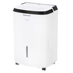 Honeywell 50 Pint Energy Star Smart Dehumidifier for Basements & Large Rooms Up to 4000 Sq. Ft. with WiFi, Alexa Voice Control, and Anti-Spill Design, (White)