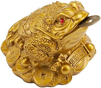 Wschic Feng Shui Money Frog, Lucky Money Toad Decorations,Ideal for Attracting Wealth