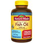 Nature Made One per Day Fish Oil 1200 mg Softgels 100 Count w. Omega-3 720 mg