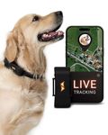 PAJ GPS Tracker for Dogs - 4G - Runaway Alerts + Worldwide Live Location - Up to 10 Days Battery Saver - Dog Recall - with Glowing LEDs - Waterproof (IP67) - Fits Any Collar - Black