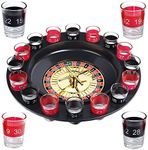 Evelots Drinking Shot Glass Roulette Game-Casino Style-16 Shot Glasses Included