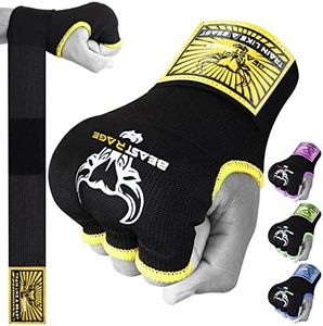 Beast Rage Involucri Da Boxe Guanti Interni Protezione Del Pugno Elastici Da Polso Lunghi Avvolgimenti MMA Muay Thai Kick Boxing Punzonatura Arti Marziali Uomo Donna Guanto Da Allenamento
