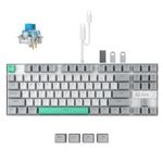 Whatgeek The Ultra-Smart 5-in-1 TKL Mechanical Keyboard Hub with Blue Switches