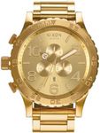 Nixon A083502 51-30 Chrono A083502 All Gold Men’s Watch (51mm. Gold Watch Face/ 25mm Gold Stainless Steel Band)