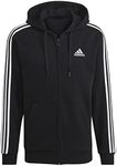 adidas Men's Essentials Fleece 3-Stripes Full-Zip Hoodie