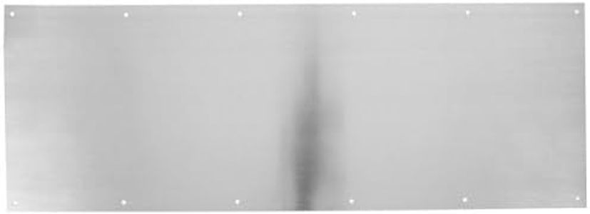 Rockwood K1050 Rectangular Kick Plate, Stainless Steel with Satin Finish, 34" Width x 16" Height x 3/64" Thickness
