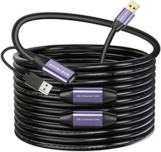 USB Extension Cable 100ft, GOSYSONG USB 2.0 Type A Male to Female Active Repeater USB Cable, High Speed 480 Mbps