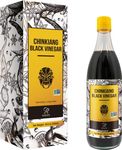 Soeos Chinkiang Vinegar 18.6 fl oz (550ml), Chinese Black Vinegar, Xiangcu Vinegar, Traditional Black Chinese Vinegar, Zhenjiang Black Vinegar, Zhenjiang Xiangcu, Black Rice Vinegar, Chinese Vinegar.