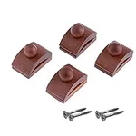 Classy Clamps Wooden Quilt Wall Hangers – 4 Small Clips (Dark) and Screws for Wall Hangings - Tapestry Hangers/Quilt Hangers for Wall hangings - Quilt Clips/Wall Clips for Hanging/Quilt Racks