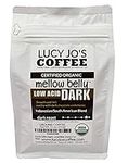 Lucy Jo's Coffee, Organic Mellow Belly DARK Low Acid Blend, Ground, 11 oz