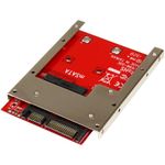 StarTech.com mSATA SSD to 2.5in SATA Adapter Converter - mSATA to SATA Adapter for 2.5in bay with Open Frame Bracket and 7mm Drive Height (SAT32MSAT257)