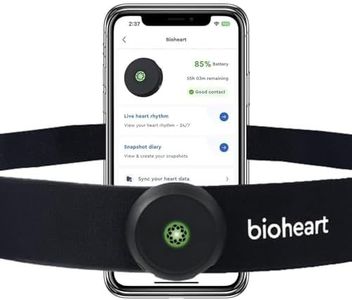Biotricity Bioheart | 24/7 Continuous Heart Monitor | No Prescription Needed | Smart Wearable | Chest Strap | One Month Subscription Included (Small)