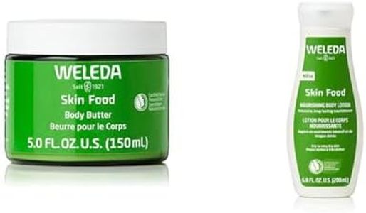 Weleda Skin Food Body Butter 5 Fluid Ounce, Sustainable Glass Jar, Plant Rich Hydrating Moisturizer with Shea and Cocoa Butter, Sweet Almond Oil and Pansy & Skin Food Body Lotion