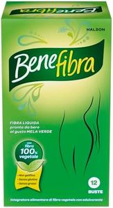 Benefibra, integratore alimentare di Fibra, per l'equilibrio della flora intestinale, Gusto Mela verde, 12 bustine