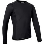 GripGrab WindBreaking Long Sleeve Winter Cycling Base Layer Highly Breathable Anti-Odour Thermal Bicycle Under-Shirt Black