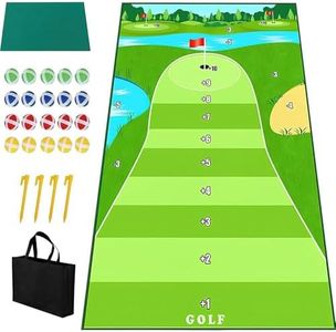 Casual Golf Game Set Golf Chipping Mat Golf Hitting Indoor Outdoor Training Aid