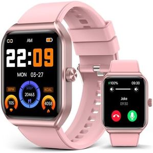BooaBei Smart Watches for Women,1.91''HD Smartwatch with Blood Pressure/Blood Oxygen/Heart Rate/Sleep Monitor,100+ Sports Mode Fitness Tracker,IP68 Waterproof Watch for Android iOS
