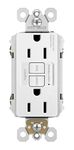 Legrand radiant 1597WCCD12 15 Amp GFCI Self Test Decorator Duplex Outlet, White (1 Count)