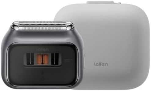 Laifen P3 Pro 3-Blade Electric Shaver Bundle with Travel Pod, Space Gray Combo
